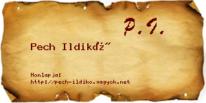 Pech Ildikó névjegykártya