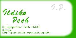 ildiko pech business card